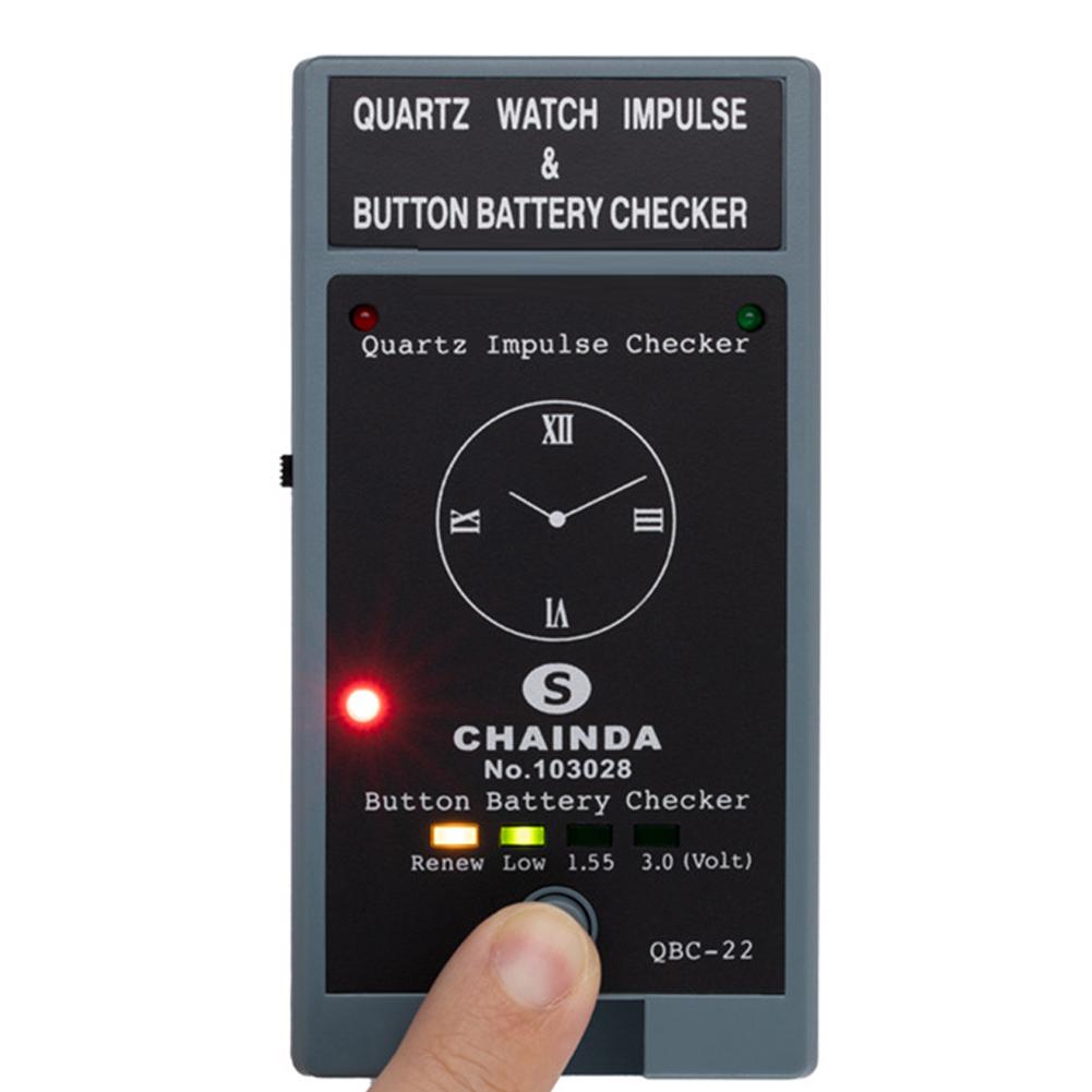Portable Watch Repairing Tool Quartz Watch Detector Compact Button Battery Checker Quartz Impulse