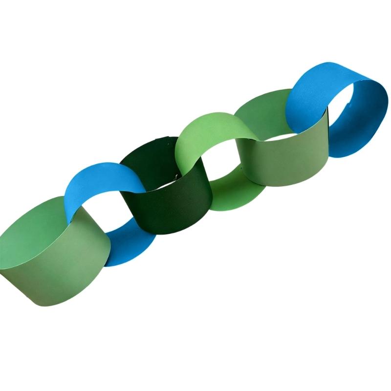 Pack Of 100 Colorful Rainbow Paper Chains For Kids Birthday Party Classroom Decorations Preschool Activities And Festival Event