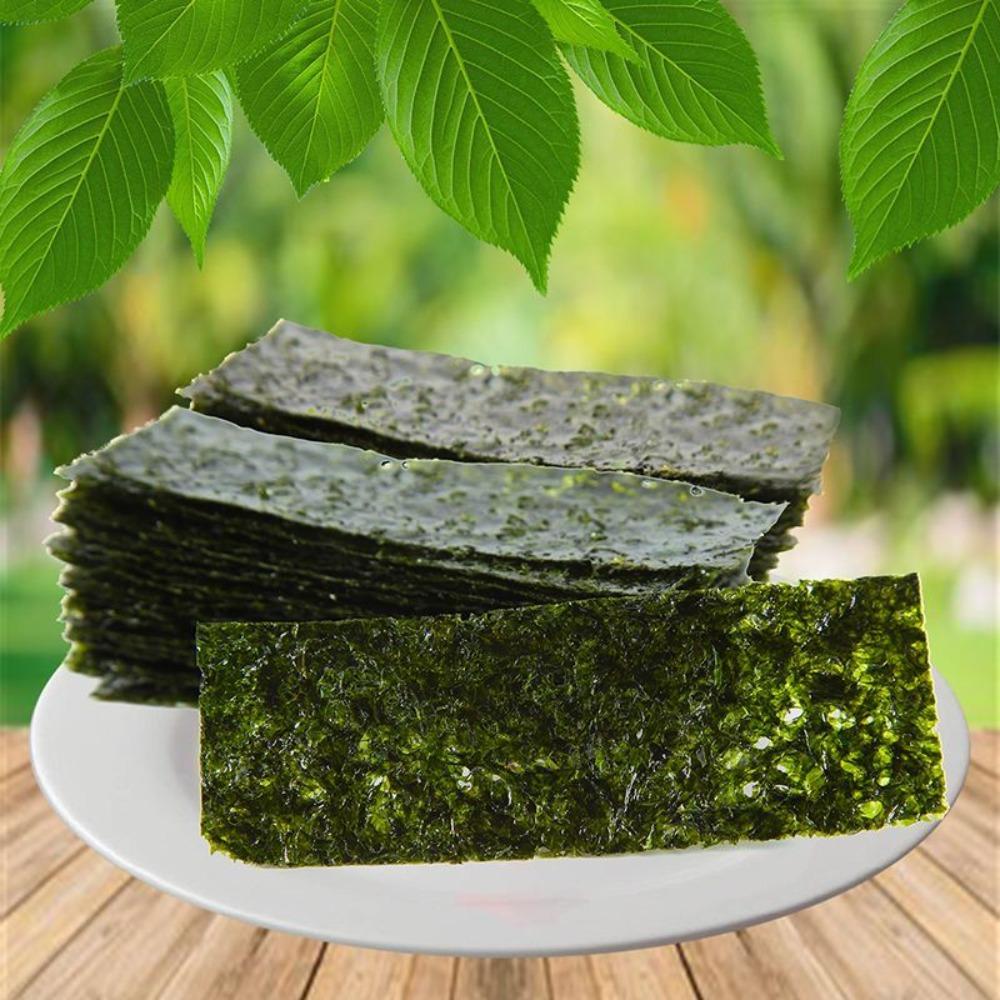 Organic Roasted Seaweed Snack, Natural Sea Salt, 400 Individual Sheets, Healthy Energy Boost