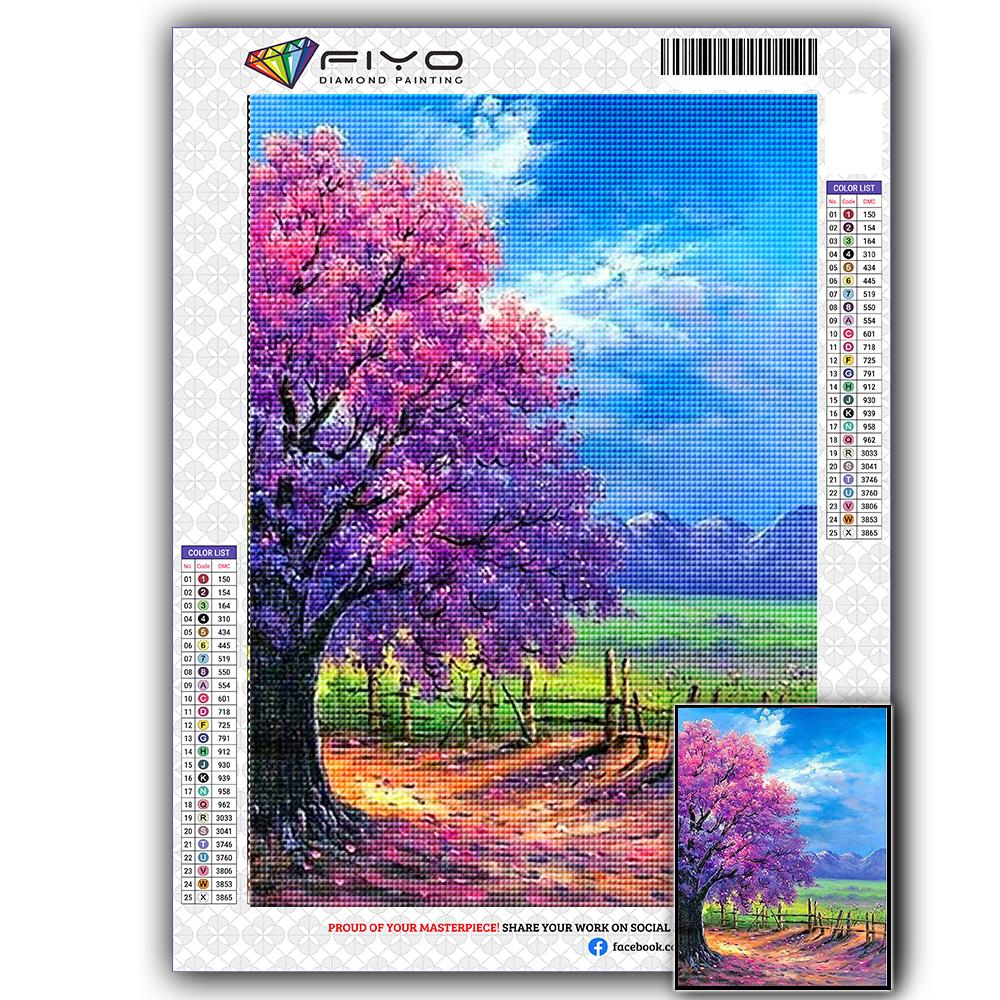 

Алмазная картина, сезон, алмазная вышивка, дерево, пейзаж, полная дрель, квадратная Алмазная мозаика, вышивка крестом, украшение для дома Full Square 40X50CM