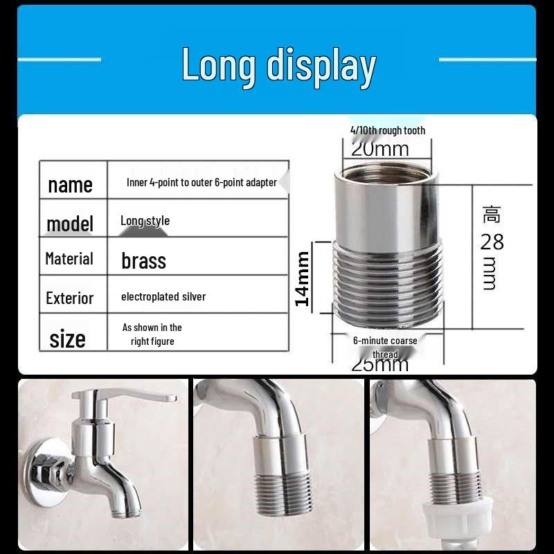 Faucet Adapter & Water Purifier Connector: M22 To 4-Point Coarse Thread Aerator