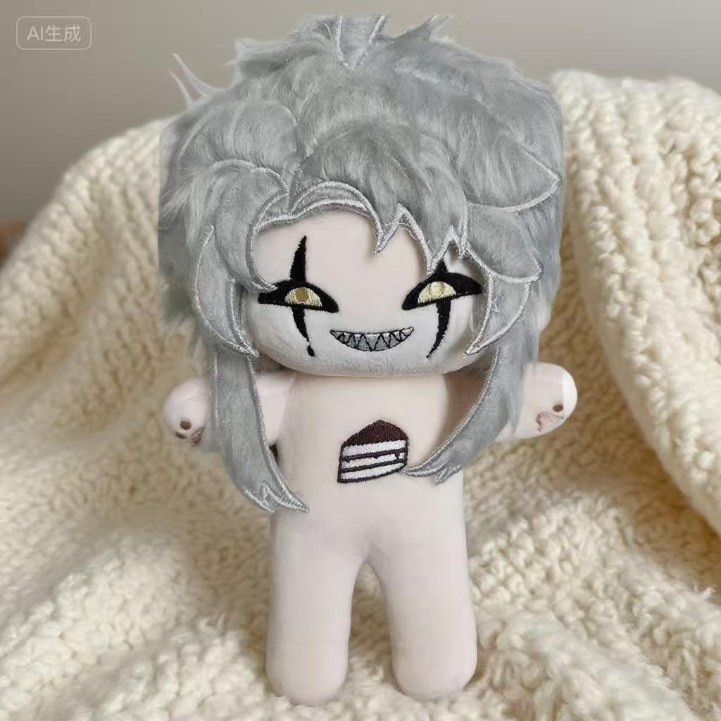 

Stuffed 20cm Plushes Freak Circus Pierrot Dress Up CottonDoll Toys COS for Fan Collection Kids Adults Birthday Toys for Kid Gift no skeleton