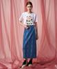 Pelimela Flower Short Sleeve T-Shirt (White)