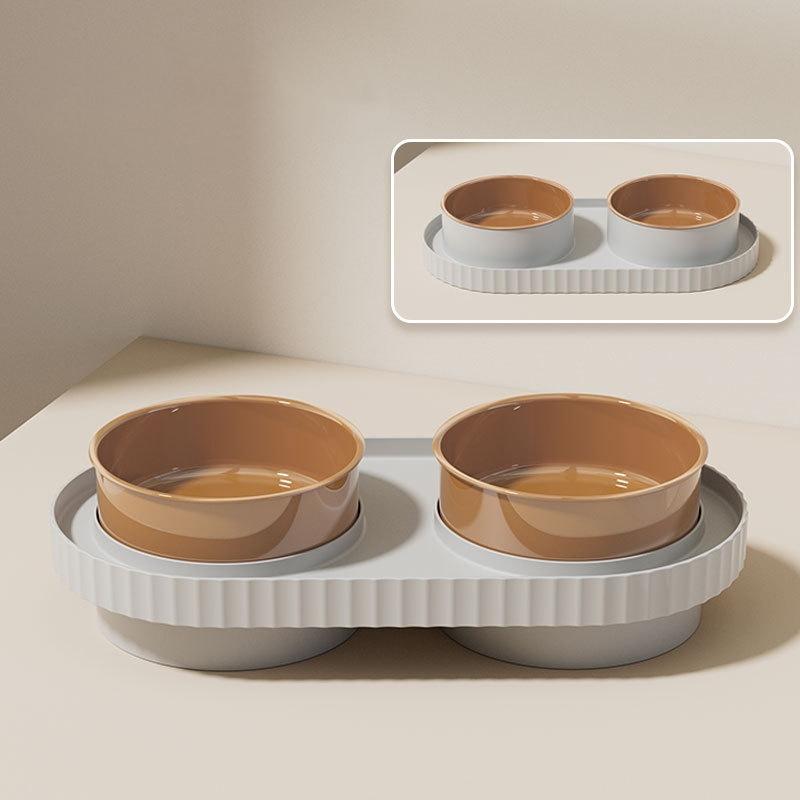 Creativity Anti-Spill Cat Bowl Feeding Water Protecting Cervical Spine Anti Splash Feeding Cats Dogs Bowl Pet Feeding Supplies