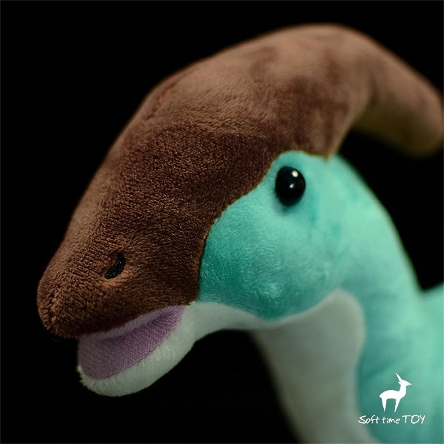 Realistic Parasaurolophus Plush Toy Dinosaur Peluche Jurassic Plushie Lifelike Dinosaurs Stuffed Animals Simulation Doll Toys