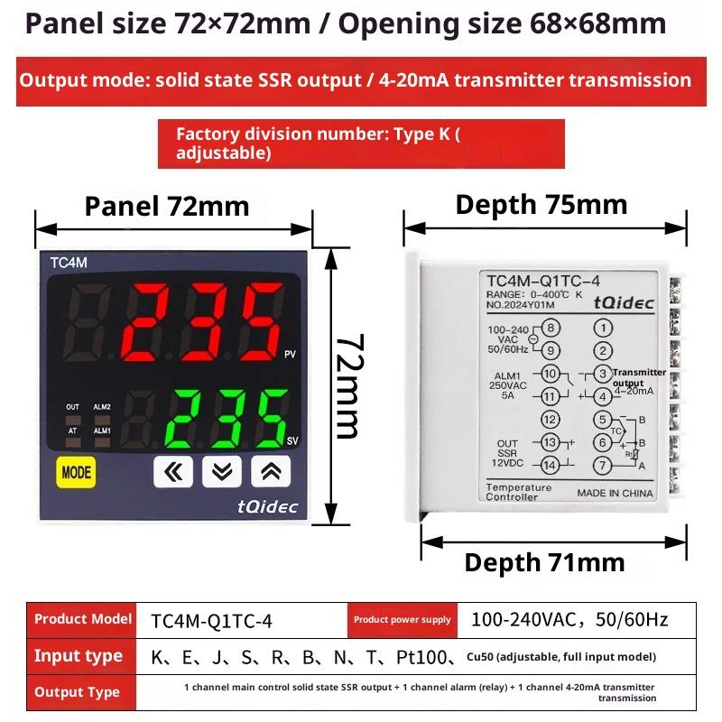 Digital PID Temperature Controller Multi-Input Smart Thermostat with LED Display Thermoregulator