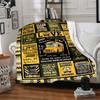 1pc bus driver Blanket, Lightweight Flannel Throw For Sofa, Bed, Travel, Camping, Livingroom, Office, Couch, Chair