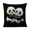 pc Cute Panda Throw Pillow Cover D DoubleSided Print Soft Polyester Cushion Case for Home Sofa Bedroom Car Decor