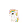 ZRM Fashion Cartoon Cute Little Elk Foal Dreamy Unicorn Alloy Brooch Gift To Friends Enamel Needle Clothes Bag Accessory