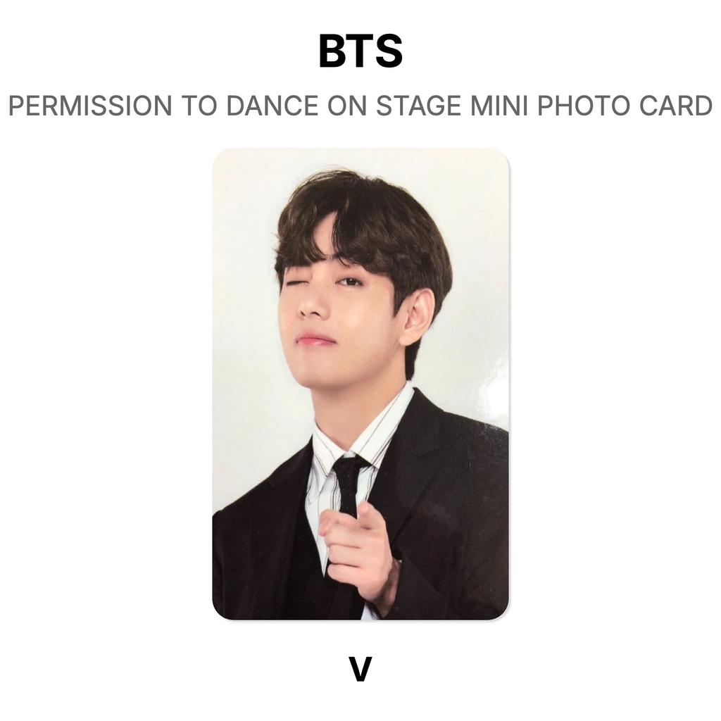 BTS PERMISSION TO DANCE ON STAGE MINI PHOTO CARD Official Photocard