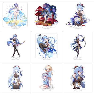 16CM Anime Genshin Impact Cosplay Acrylic Stand Ornaments  Ganyu Figure Stand Halloween Gifts