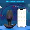 APP Remote Control Swing Rotating Anal Plug Vibrating Anal Massager Adult Anal Toy