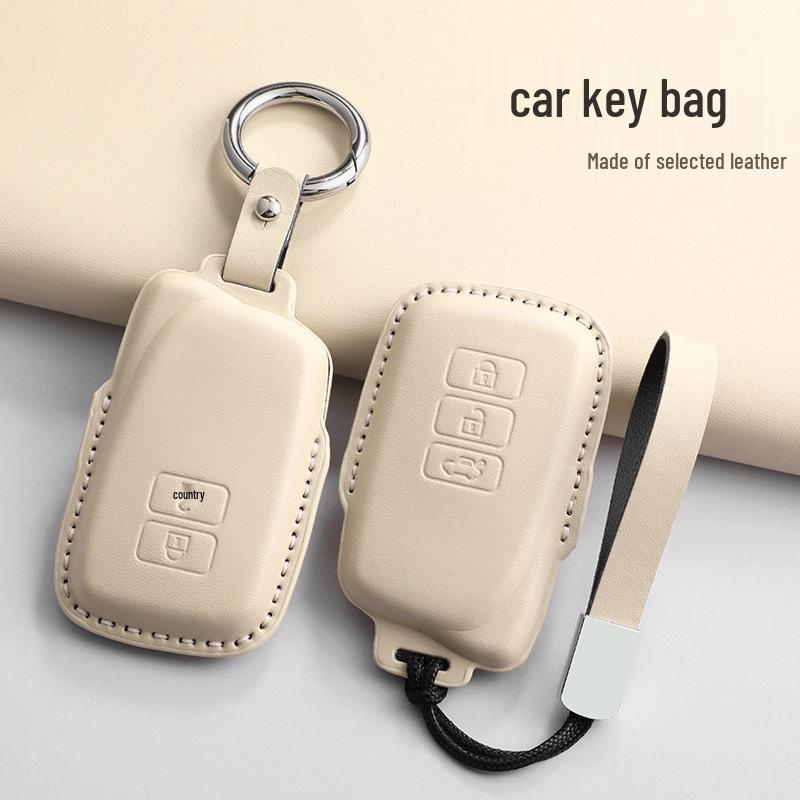 Handmade Natural Leather Key Holder for Lexus Women