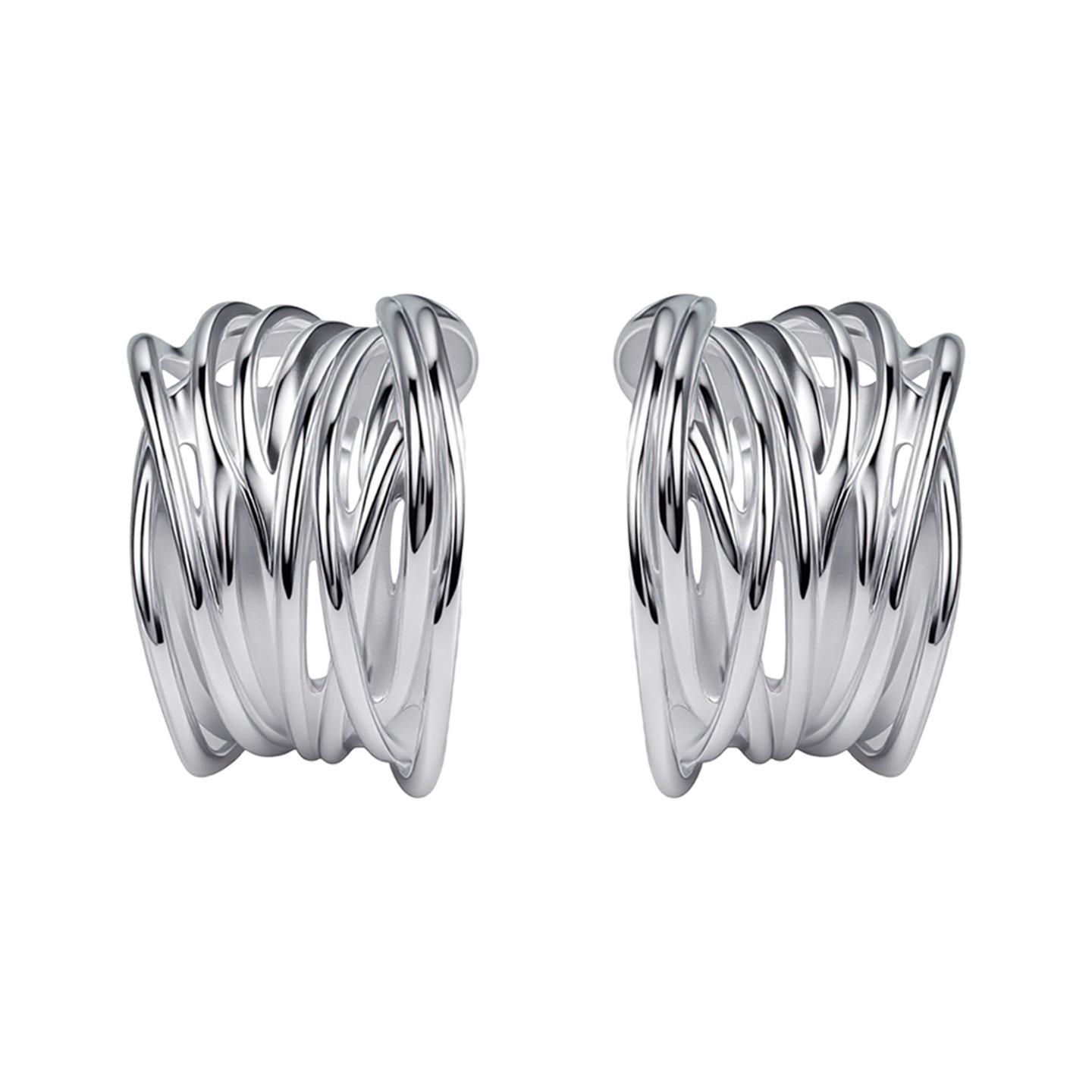 European Copper Multi-Layer Twisted Wire Earrings – Minimalist, Niche Design; Influencer-Approved Elegant Ear Jewelry