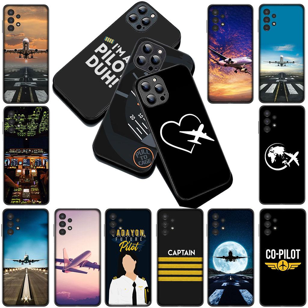 Cover for Motorola Moto G86 G57 E14 E15 G14 G34 G35 G84 G24 A54 G15 Power E22 Case Aircraft Travel Airplane Pilot Epaulette