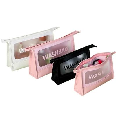2024 Transparent Travel Makeup Bag Portable Waterproof Small Skincare Product Large Capacity Storage Bag Toilet Bag CS002