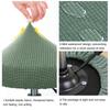 Solid Color Round Chair Cover Thickened Stool Cushion Cover Soft Bar Stool Cover