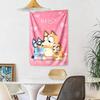 Bluey Wall Decor Tapestry Art For Pet Memorial Birthdaywedding Party Backdrop Family Gift