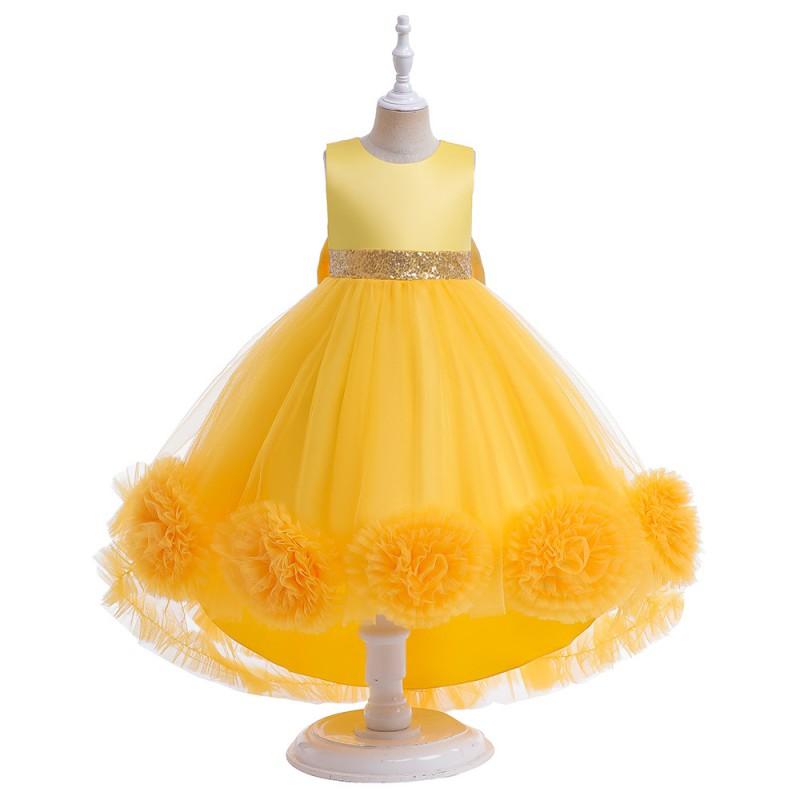 Girls Princess Tulle Dress Kids Formal Party Gown 6th Day Performance