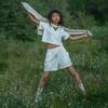 Li Ning Free Growth Loose Drawstring Casual Shorts Women Shorts Off-White AKST062-1