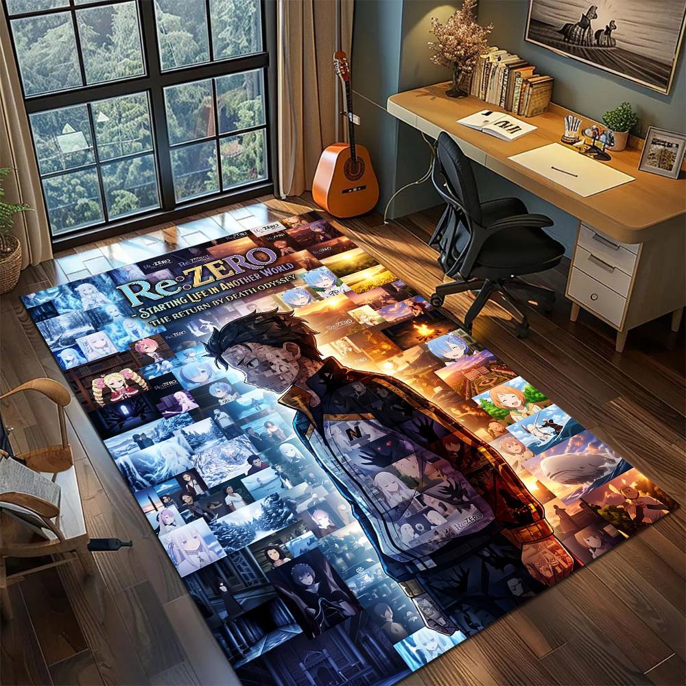 ReZero Carpet Floor Mat Home Room Decor Non Slip Washable Large Area Gamer Bedroom YUN6512