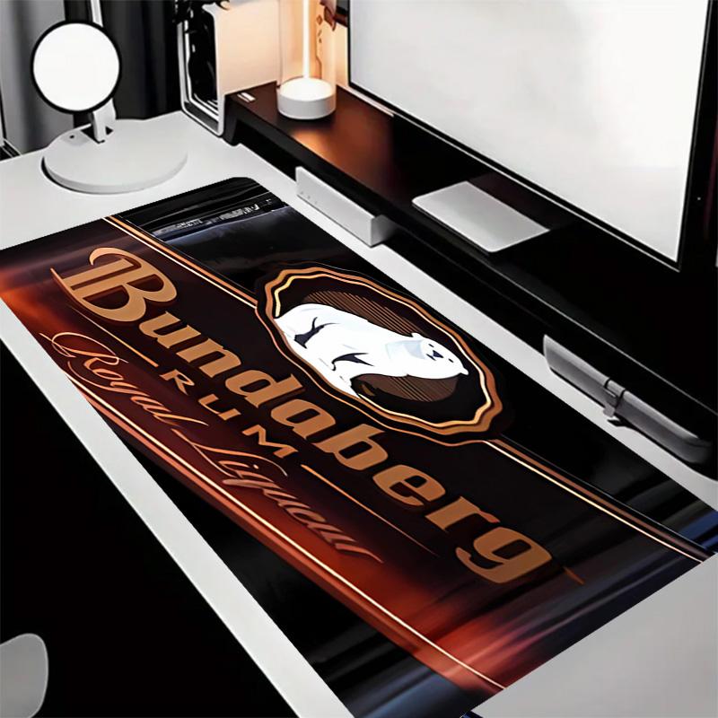 RUM B-Bundaberg Theme Premium Non-slip Mouse Pad with Stitched Edges,Durable Rubber Material,for Desktop & Gaming Great Gifts