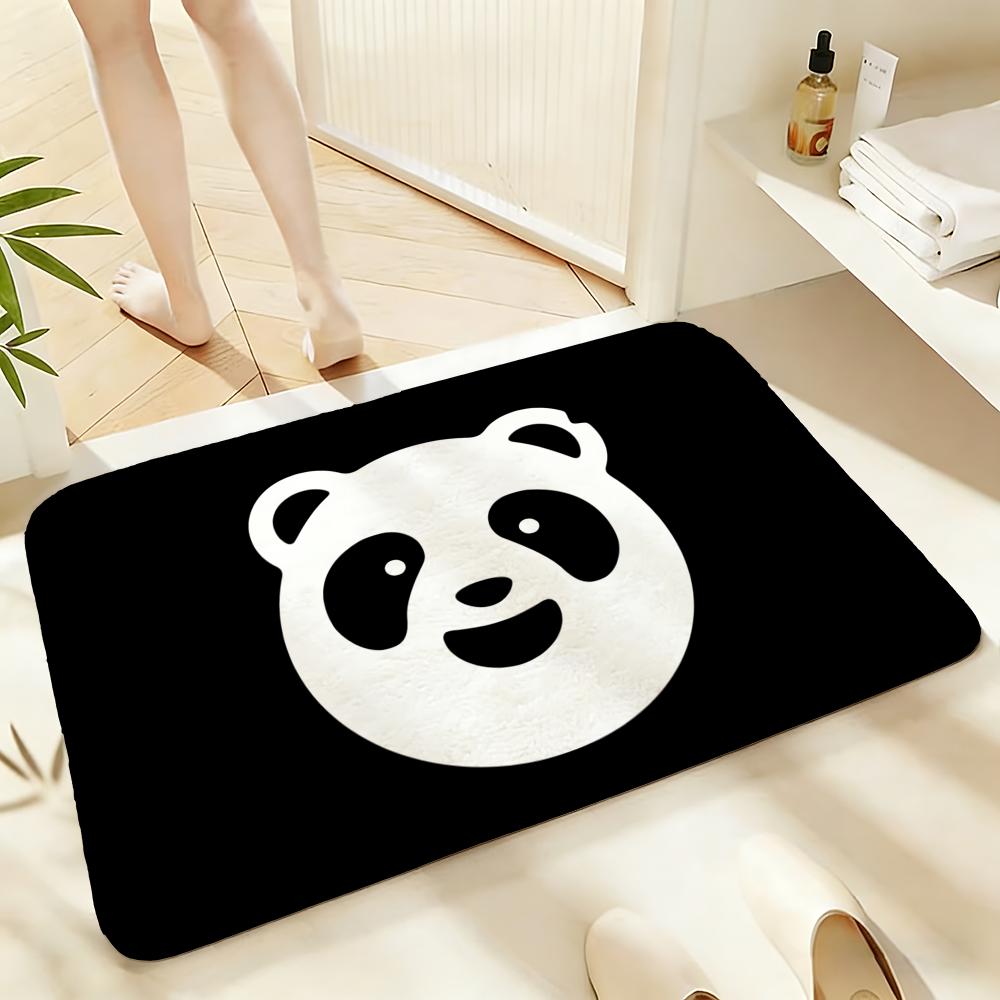 Soft Absorbent Non-Slip Rug Brand logo foodpanda Floor Mat Home Decor Doormat Bedroom Floor Mat Shower Carpet