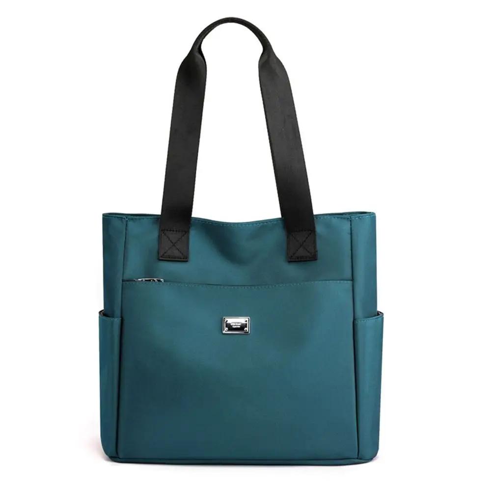 Large Capacity Handbag Shoulder Bag Lightweight Waterproof Nylon Shoulder Bag Tote Bags For Work School