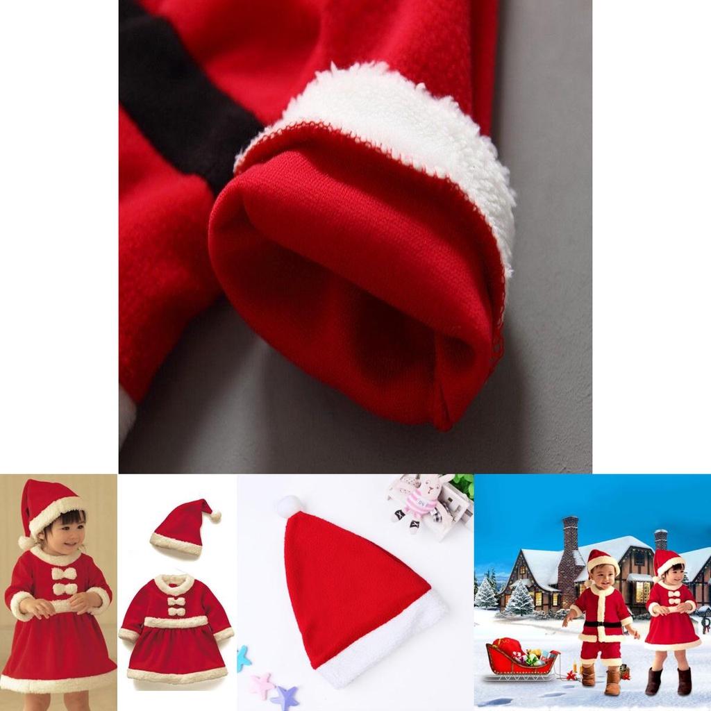 Ultra Soft Boys And Girls Santa Claus Christmas Dress Set Outfit For Kids