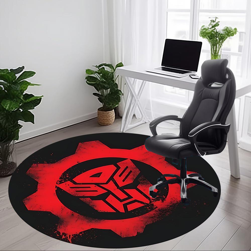 1pc Transformers Office Round Area Rug, Indoor Mat Suitable For Office, Under Office Chairs Bedroom Living Room Home Decor, Room Deco
