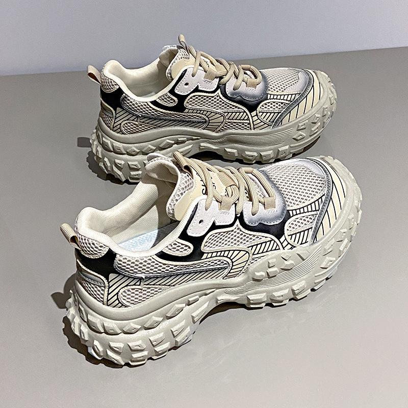 

инс модная обувь женская летняя новая обувь папы женские туфли-танки популярная повседневная обувь 40 шампанского