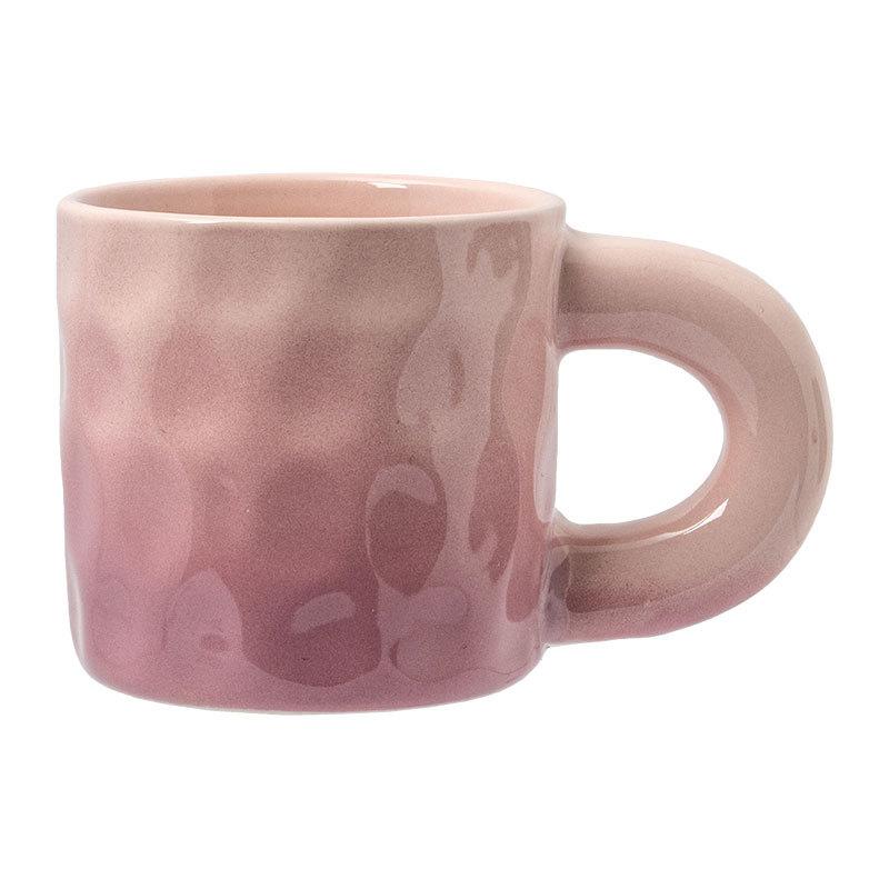 Ceramic Thick Handle Mug Round Large-Capacity Drinking Cup Household Daily Milk Oat Cup High Value Couple Cup