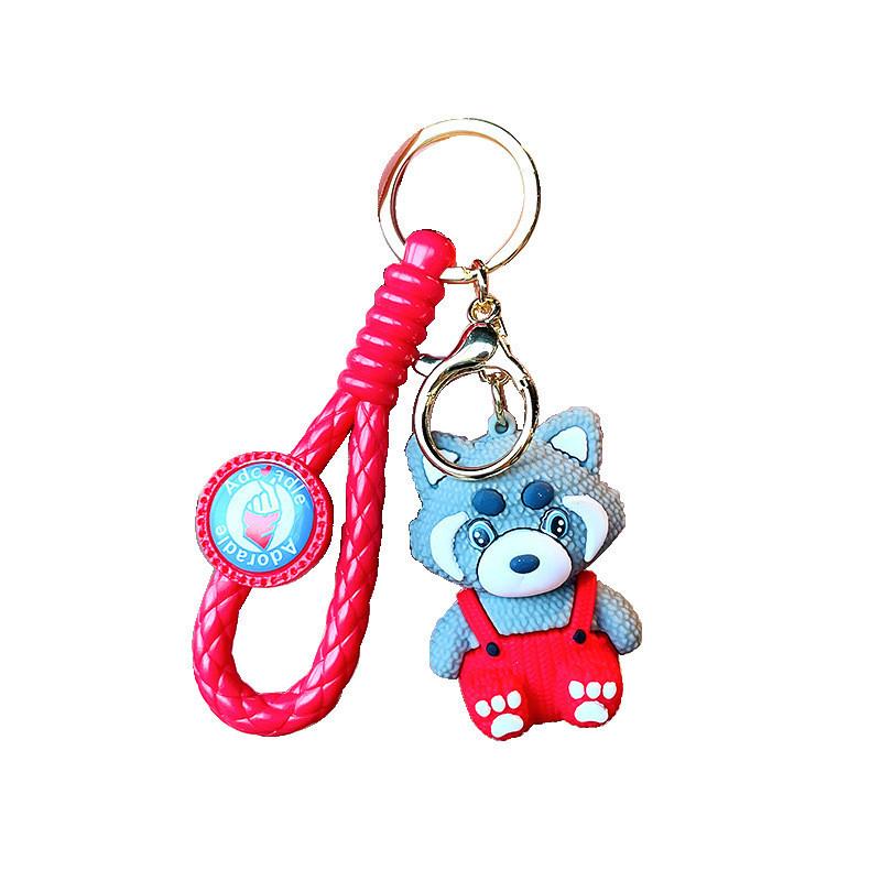 Adorable Raccoon Keychain With High-quality Silicone For Bags Cars And Keys