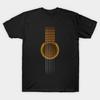 Men Black Print T-shirt Full Guitar No-Cut Transfer Paper Print Cotton Tshirt