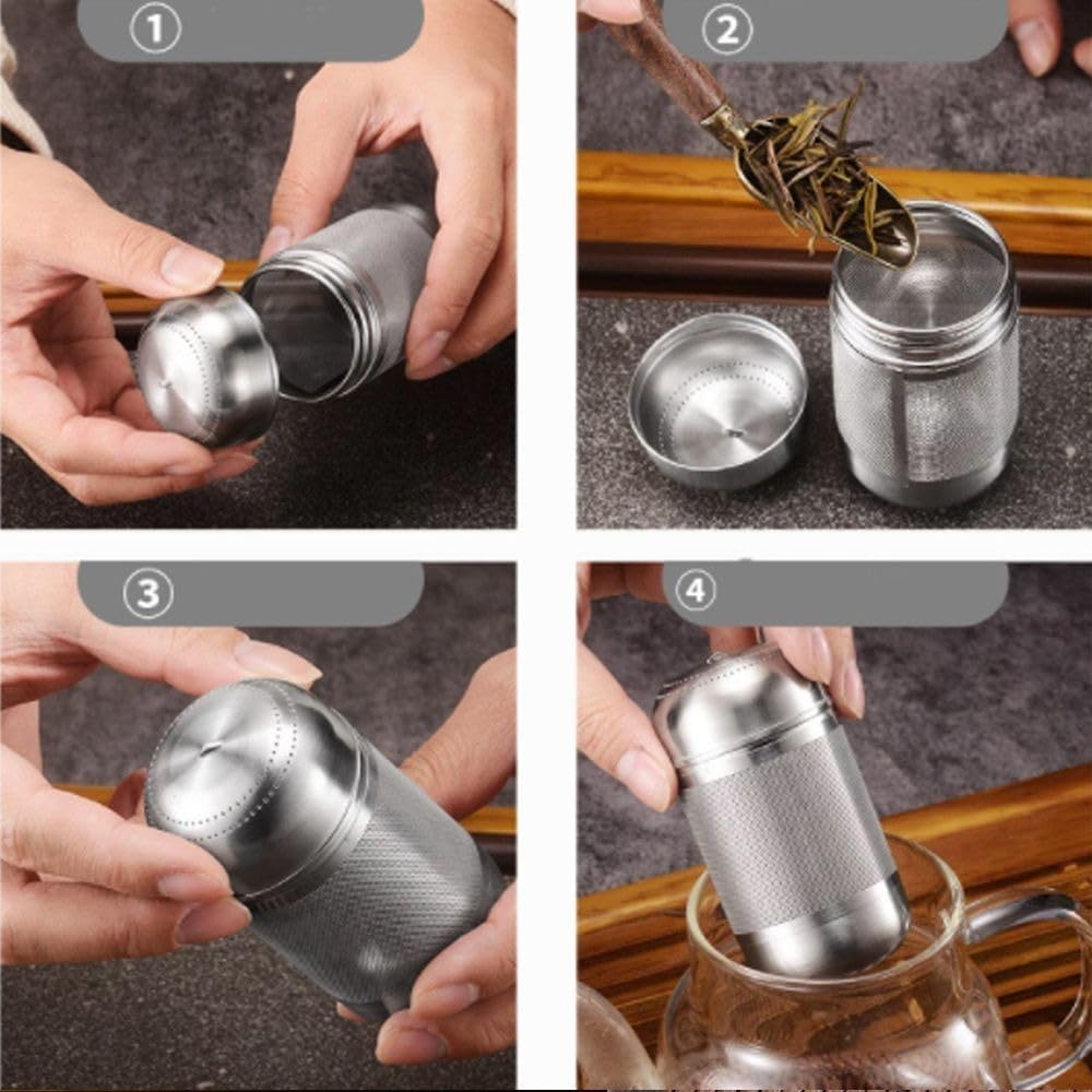 Tea Strainer Stainless Steel Tea Infuser Spice Seasoning Ball Tea Interval Diffuser Strainer Teapot Fine Mesh Coffee Filter
