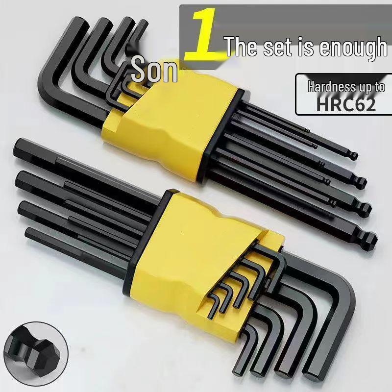 High Hardness S2 Alloy Six-Star Hex Key Screwdriver Set Short Set (1 set)