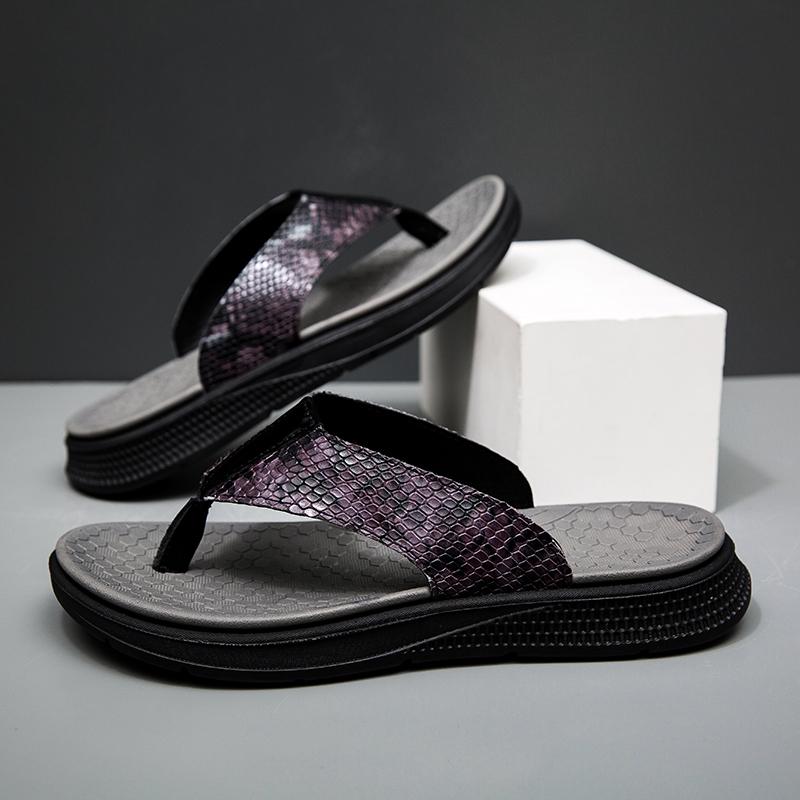 Fashion Men's Casual Summer Shoes Waterproof Low-Top Slippers Non-Slip Flip-flops Non-Slip Male Half Drag Outdoor Beach Flats Sandaly