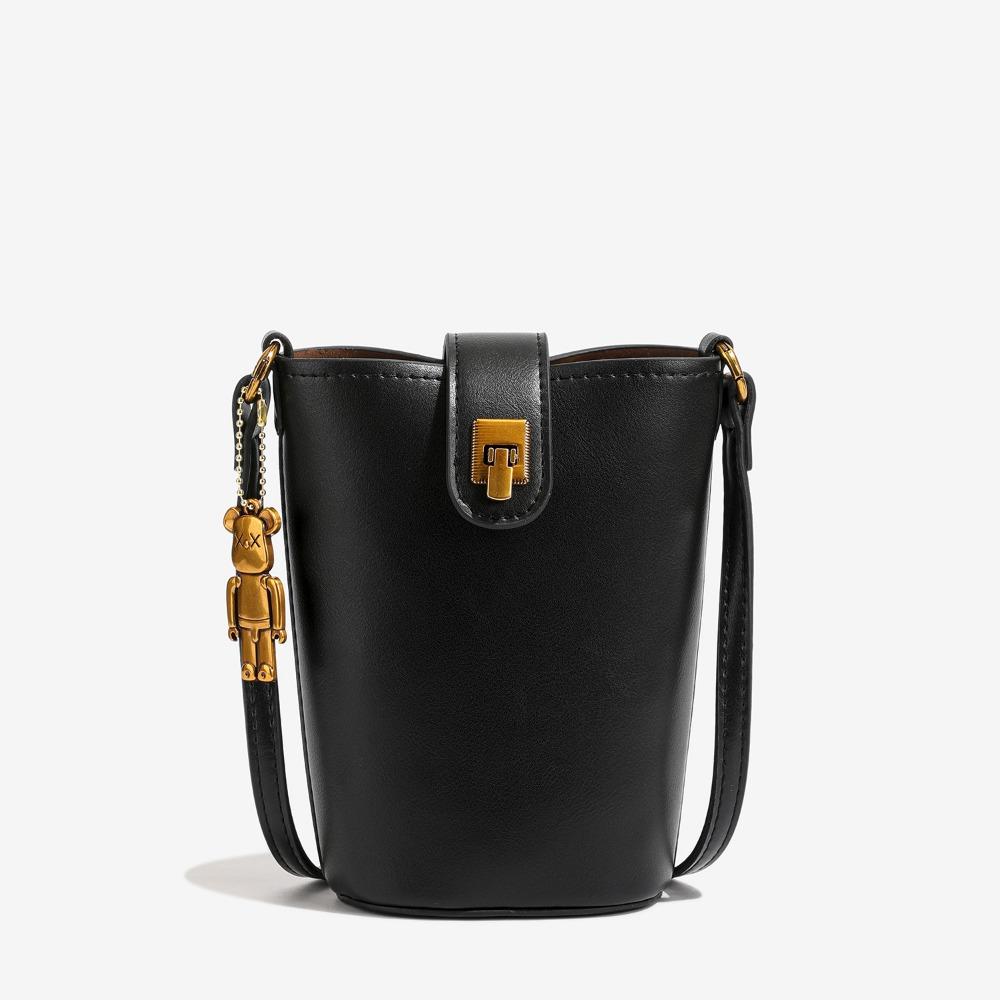 Premium Sense Bag Women's Niche Retro Bucket Bag Commuter Casual Versatile Messenger Bag