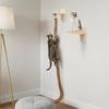 Indoor Cat Wall-Mounted Scratching Post with Rope, Sisal Scratching Post and Cat Hammock –Exclusive Play Accessories for Kitten