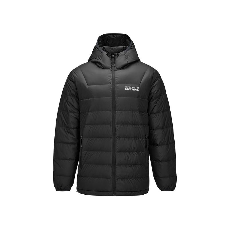 Skechers Outdoor Series Warm Comfortable Breathable Windproof Hooded Down Jacket Men Jackets P425M168-0018 S