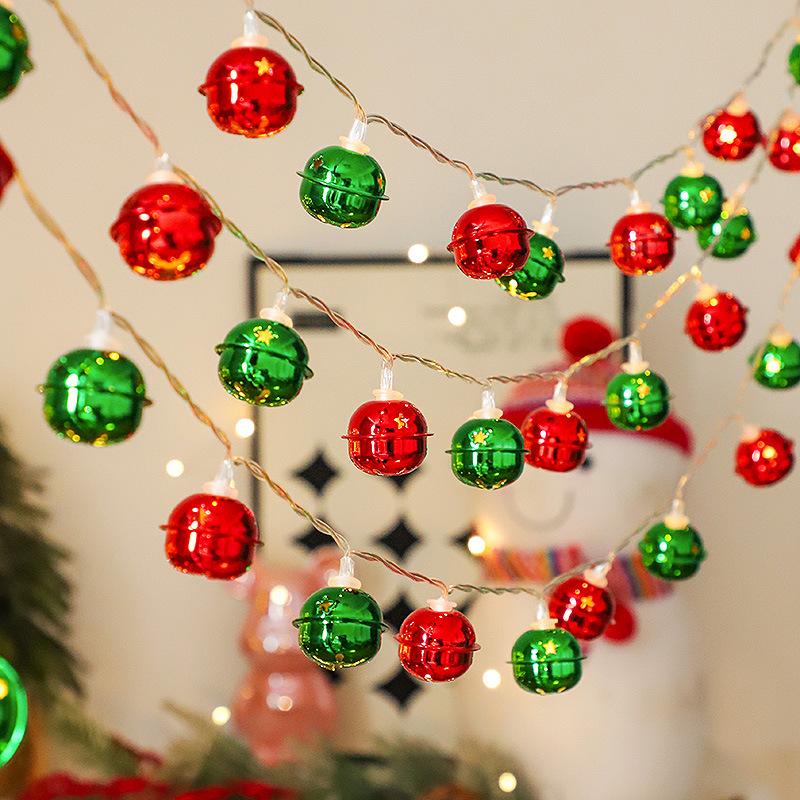 

3M Рождественские гирлянды-колокольчики Светодиодная подвесная гирлянда Декор для рождественской елки Волшебная лампа Рождественская вечеринка 2026 Новый год Праздничный декор 3M 20LED