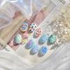 Kawaii Red Jelly Tomato Nail Art Sticker Bowknot Star Cute Summer Fruit 5D Fruit Self Adhesive Nail Art Decals For Summer Diy