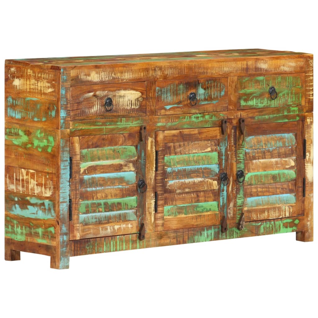 Sideboard 110x30x65 Cm Reclaimed Solid Wood