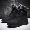 New Men's Snow Boots, Winter Cotton-lined Men's Boots, Casual Men's Shoes,Waterproof Ankle Boots,Outdoor Hiking Shoes,Snow Boots