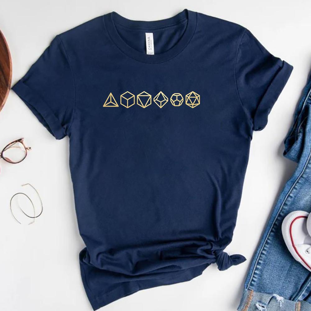Vintage DND Shirt Damen Dnd Würfel T-Shirt Tabletop RPG Gaming T-Shirts Unisex Kurzarmhemden Brettspiele Outfit Lustige Oberteile