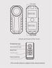 Alarme Remoto Antifurto para Bicicleta Elétrica Preta com Sensor de Vibração Sem Fio