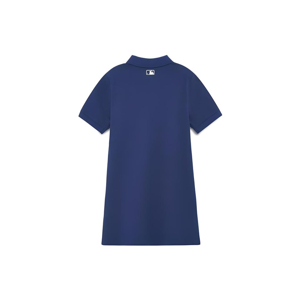 MLB Boston Red Sox Logo Embroidered Slim Fit Polo Dress Women dresses Blue 3FOPH0133-43NYS