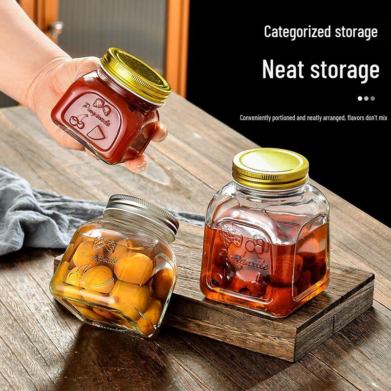 Airtight Glass Storage Jar for Pickling, Jam, and Chili Sauce