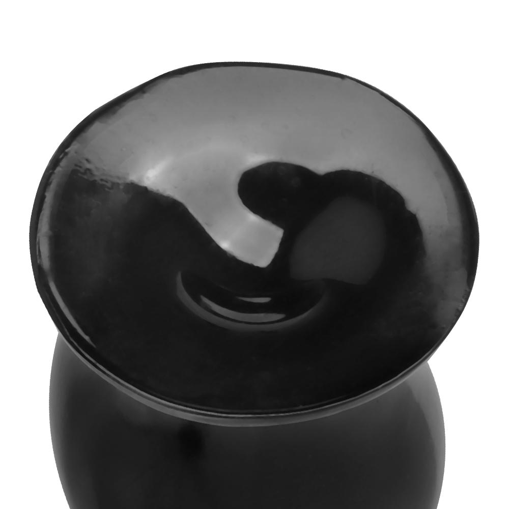 Super Large Black PVC Anal Plug 10cm Giant Dildo Fisting Sex Toy Masturbator Gay BDSM