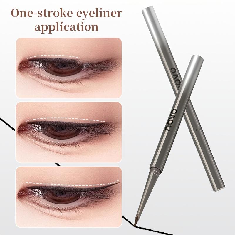 3PCS Ultra Thin Flat Angled Gel Eyeliner Pencil Set Waterproof Long Lasting Eyebrow Eyeliner Pen